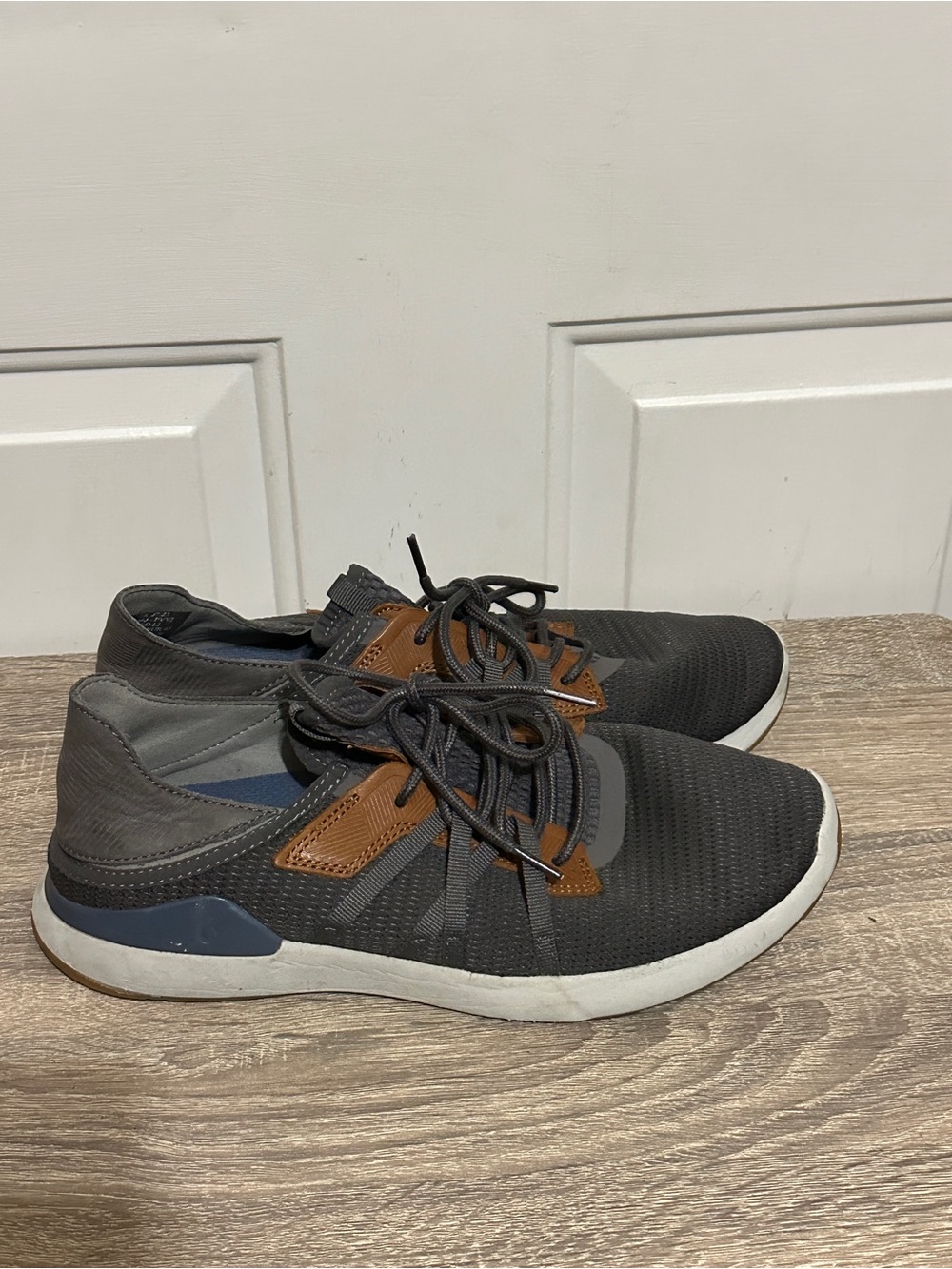 OluKai Mio Li Pavement / Vintage Indigo Mesh Sneakers Low Top 10440-PVVI Mens 10